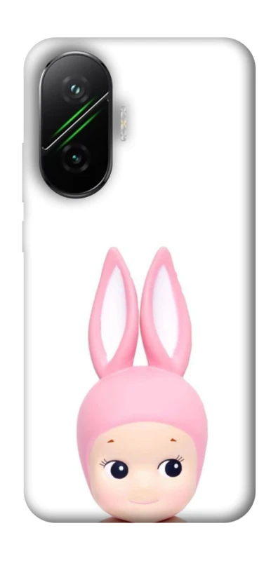 Чохол на Xiaomi Poco F7 Minimal Bunny Peek фото 1 з 1