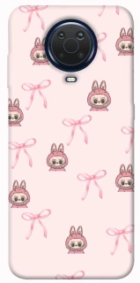 Чохол на Nokia G20 / G10 / 6.3 Pink bows and Labubus фото 1 з 1