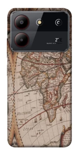 Чехол на ZTE Blade A54 4G Карта путешествий фото 1 из 1