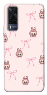 Чехол на Vivo Y53s Pink bows and Labubus фото 1 из 1