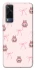 Чохол на Vivo Y53s Pink bows and Labubus фото 1 з 1