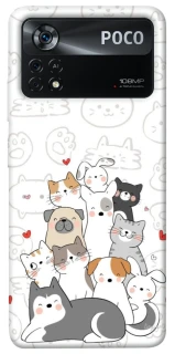 Чехол на Xiaomi Poco X4 Pro 5G Funny Pets фото 1 из 1