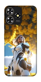 Чехол на ZTE Blade A73 4G Cyber space girl ver.3 фото 1 из 1