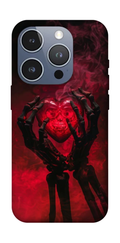 Чохол на Apple iPhone 16 Pro Heart in the hands of a skeleton фото 1 з 1