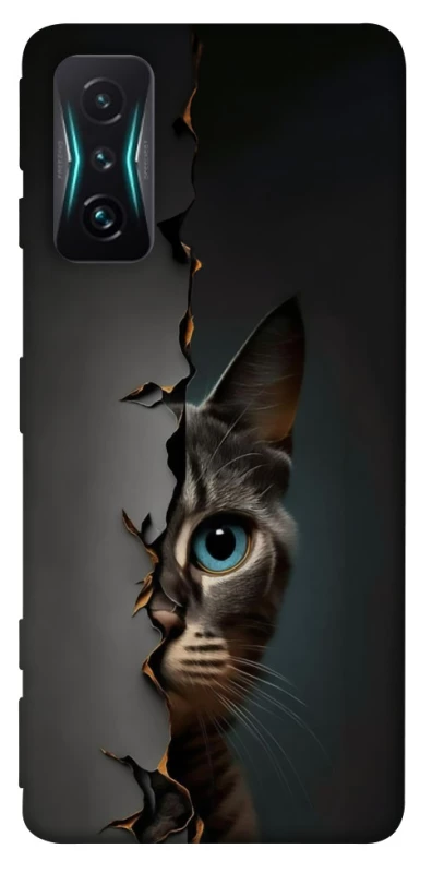 Чохол на Xiaomi Redmi K50 Gaming Кіт-підглядач v2 фото 1 з 1