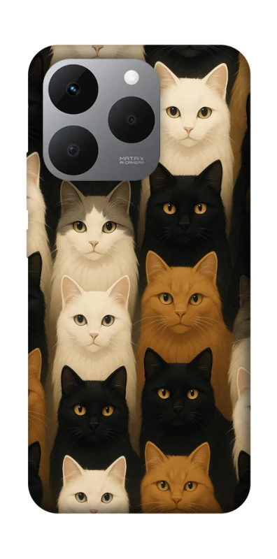 Чехол на Realme 15T Colorful Cat Collage фото 1 из 1