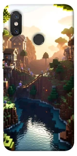 Чехол на Xiaomi Mi 8 Minecraft sunset фото 1 из 1