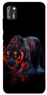 Чохол на TECNO POP 4 Pro fire tiger фото 1 з 1