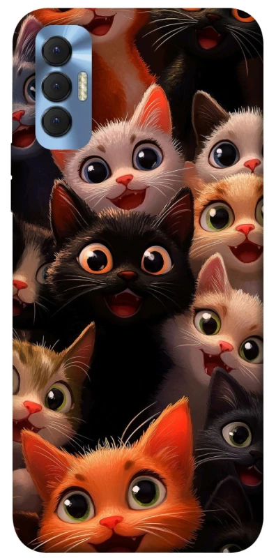 Чехол на TECNO Spark 8P happy cats фото 1 из 1