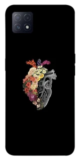 Чехол на Oppo A72 5G / A73 5G Heart with flowers фото 1 из 1