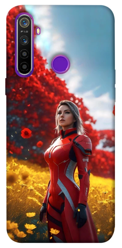 Чехол на Realme 5 Cyber space girl ver.5 фото 1 из 1
