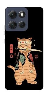 Чехол на Motorola Moto G86 Кот-самурай фото 1 из 1