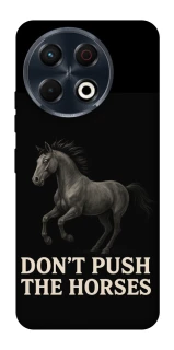 Чехол на TECNO Spark 30 Pro (KL7) Don't push the horses фото 1 из 1