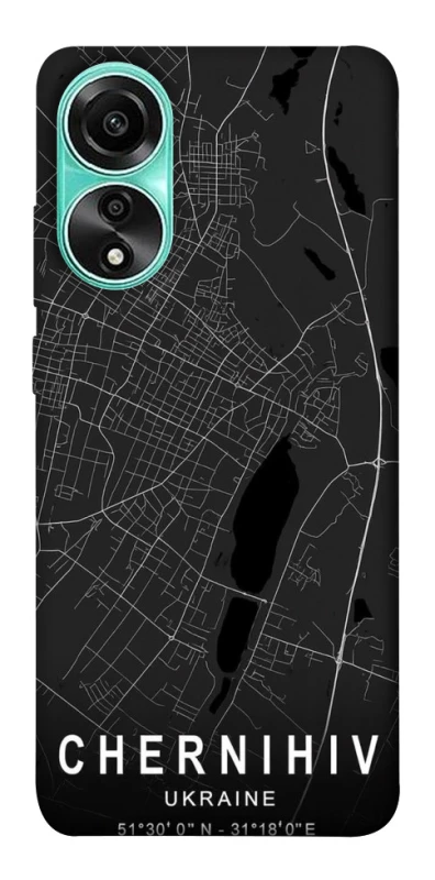 Чохол на Oppo A78 4G Chernihiv map фото 1 з 1