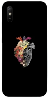 Чехол на Xiaomi Redmi 9A Heart with flowers фото 1 из 1