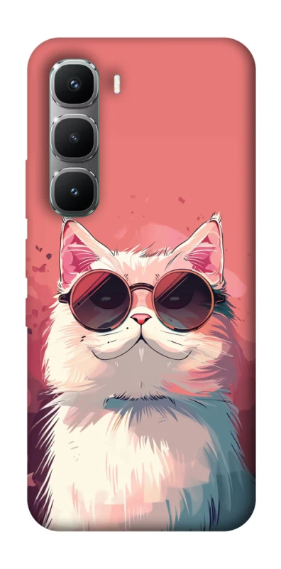 Чохол на Infinix Hot 60 Pro Сat with glasses фото 1 з 1