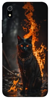 Чехол на Xiaomi Redmi 7A Огненный кот фото 1 из 1
