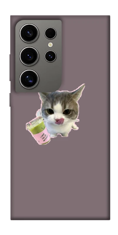 Чохол на Samsung Galaxy S24 Ultra cat matcha фото 1 з 1