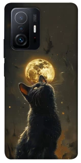 Чехол на Xiaomi 11T / 11T Pro Кот под луной v2 фото 1 из 1