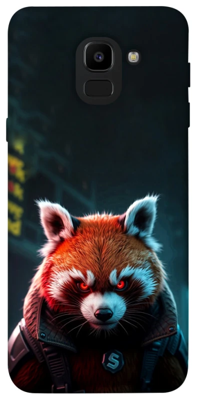 Чохол на Samsung J600F Galaxy J6 (2018) Cyber Red Panda фото 1 з 1