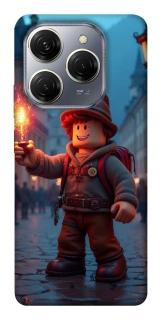 Чохол на TECNO Spark 20 Pro Roblox Fire Logo Blue Flames фото 1 з 1