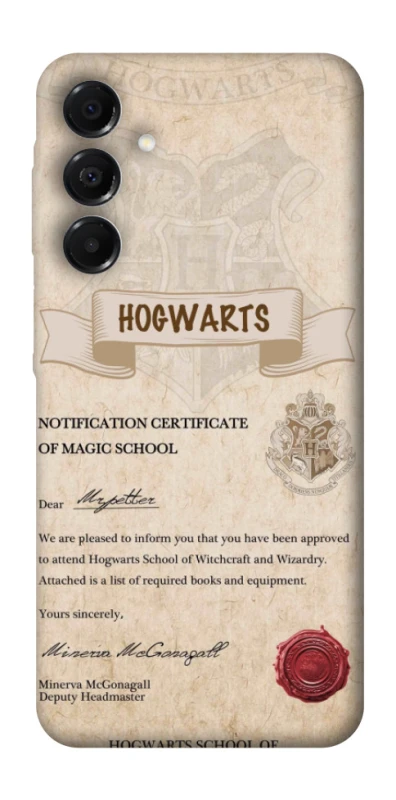 Чехол на Samsung Galaxy A17 4G/5G The Hogwarts acceptance letter фото 1 из 1