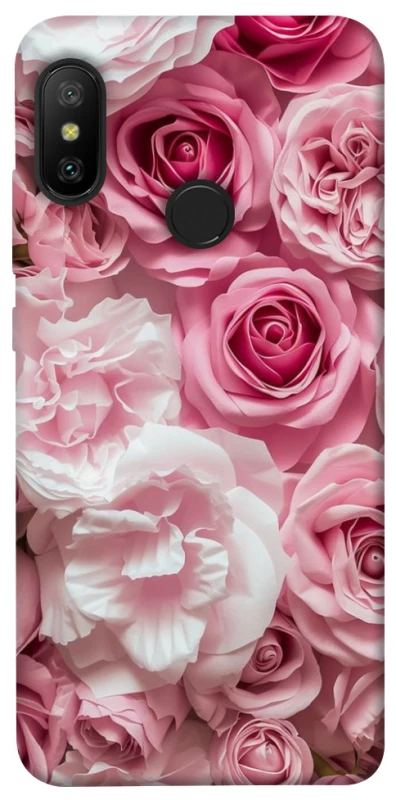 Чохол на Xiaomi Mi A2 Lite / Xiaomi Redmi 6 Pro Рожеві Квіти фото 1 з 1