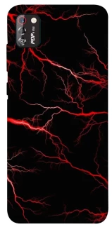 Чехол на TECNO POP 4 Pro Красная молния фото 1 из 1