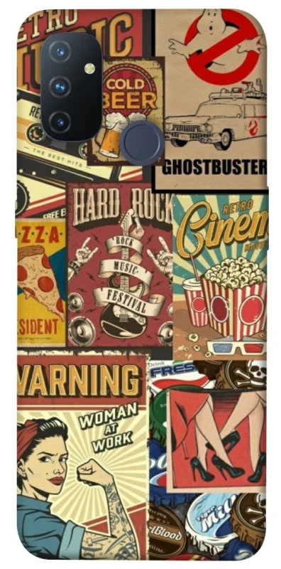 Чохол на OnePlus Nord N100 Retro collage ver.2 фото 1 з 1