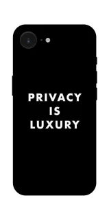 Чехол на Apple iPhone 16e (6.1") Privacy is luxury фото 1 из 1
