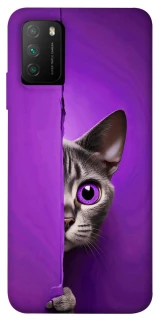 Чохол на Xiaomi Poco M3 Кіт-підглядач фото 1 з 1