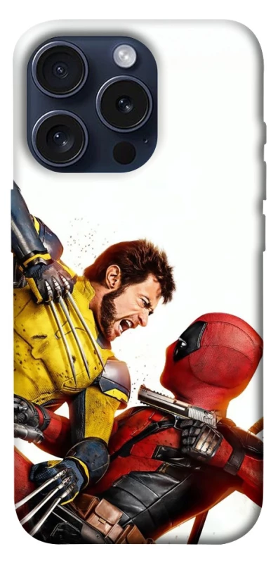 Чехол на Apple iPhone 15 Pro (6.1") Deadpool and Wolverine фото 1 из 1