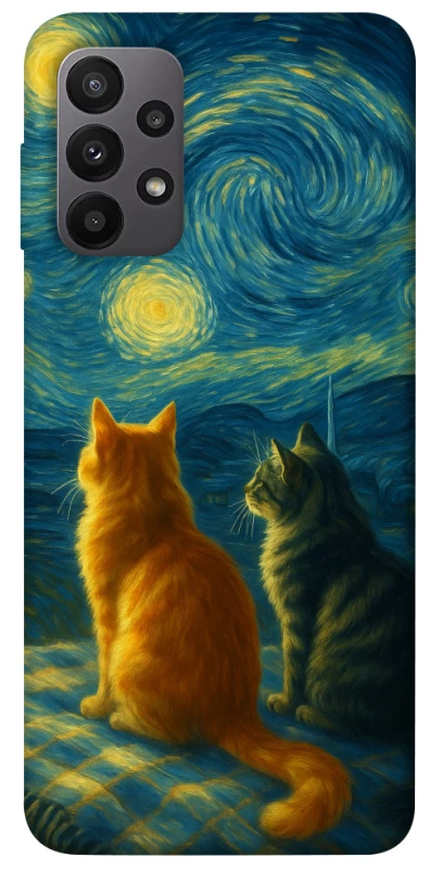 Чохол на Samsung Galaxy A23 4G Cats under the stars фото 1 з 1