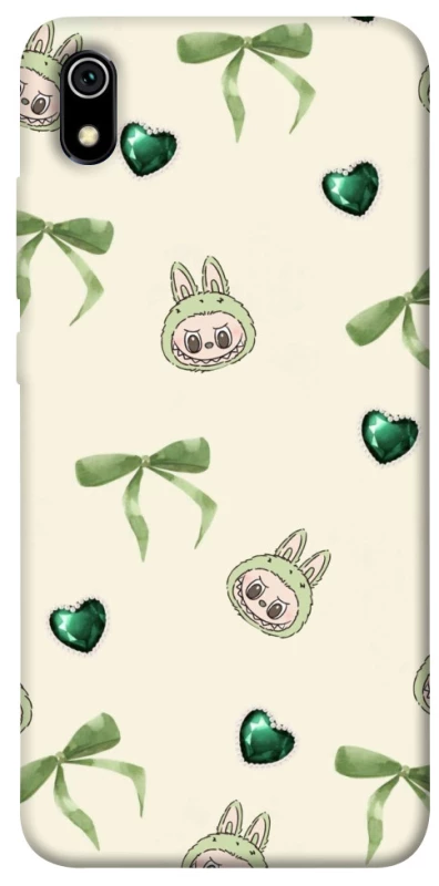 Чехол на Xiaomi Redmi 7A Labubu Green Heart фото 1 из 1