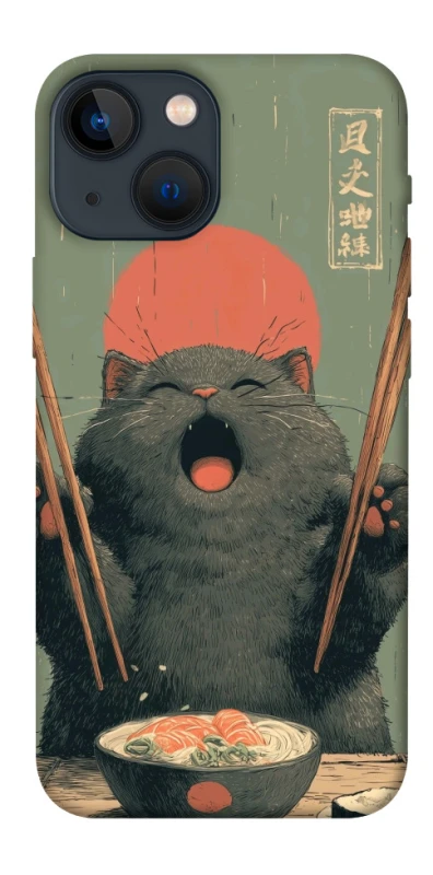 Чехол на Apple iPhone 13 mini (5.4") Hungry Cat фото 1 из 1