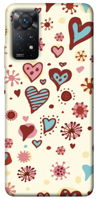 Чехол на Xiaomi Redmi Note 11 Pro 4G/5G Pretty hearts фото 1 из 1
