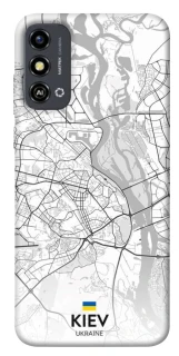 Чохол на ZTE Blade A53 Kiev white map фото 1 з 1