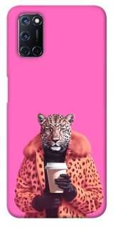 Чехол на Oppo A52 / A72 / A92 Леопард с кофе фото 1 из 1