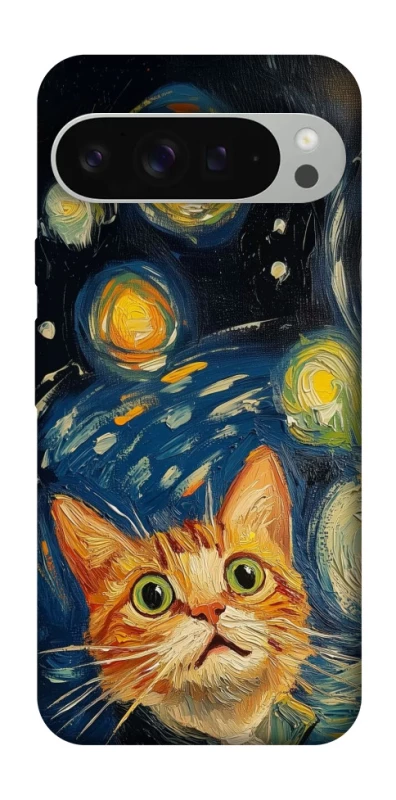Чехол на Google Pixel 9 Pro XL paint cat фото 1 из 1
