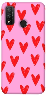 Чехол на Huawei P Smart (2020) Red hearts 2 фото 1 из 1