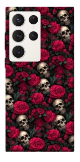 Чохол на Samsung Galaxy S23 Ultra Черепа та рози фото 1 з 1