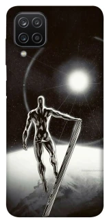 Чохол на Samsung Galaxy A12 Срібний серфер фото 1 з 1