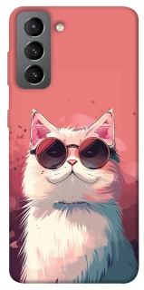 Чохол на Samsung Galaxy S21 FE Сat with glasses фото 1 з 1