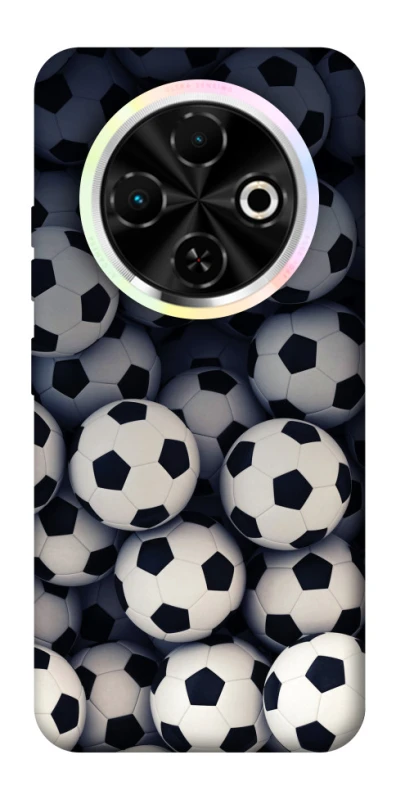 Чохол на TECNO Spark 30C Футбольні м'ячи фото 1 з 1