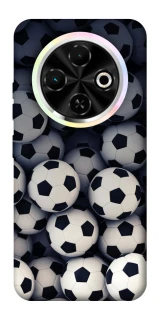 Чехол на TECNO Spark 30C Футбольные мячи фото 1 из 1