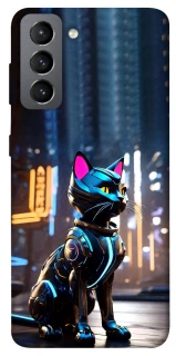 Чехол на Samsung Galaxy S21 FE Cyber cat фото 1 из 1