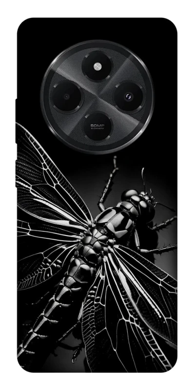 Чохол на Xiaomi Poco C75 Black dragonfly фото 1 з 1