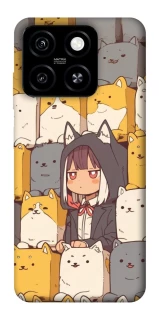 Чехол на ZTE Blade A55 4G Like a cat фото 1 Чехол на ZTE Blade A55 4G Like a cat фото 1 из 1