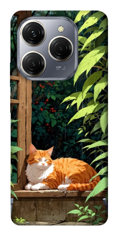 Чохол на TECNO Spark 20 Pro red cat фото 1 з 1