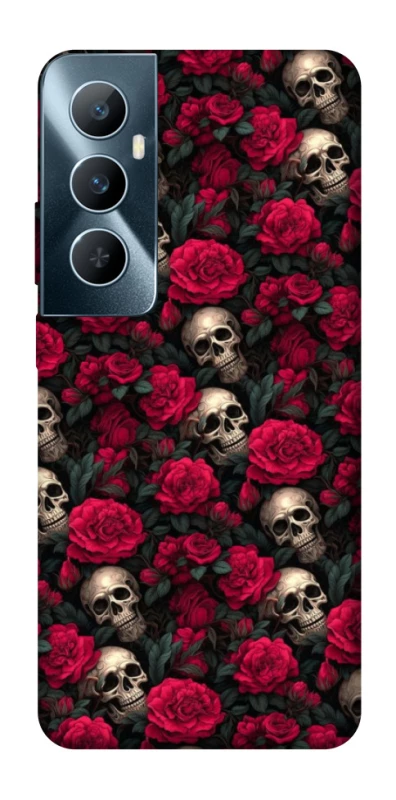 Чехол на Realme C65 4G Черепа и розы фото 1 из 1